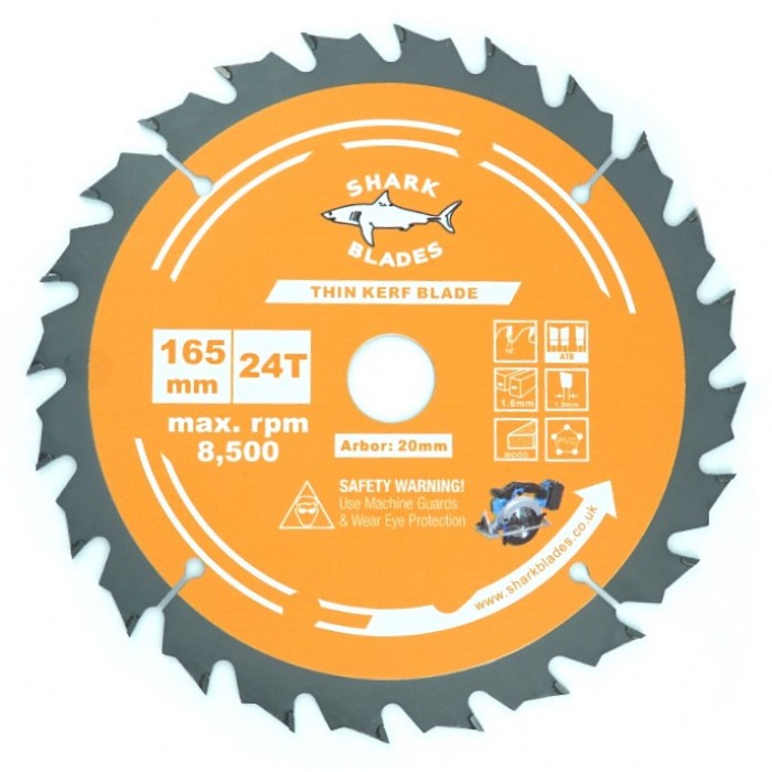 Buy Thin Kerf TCT Circular Saw Blade 165mm 24 Teeth